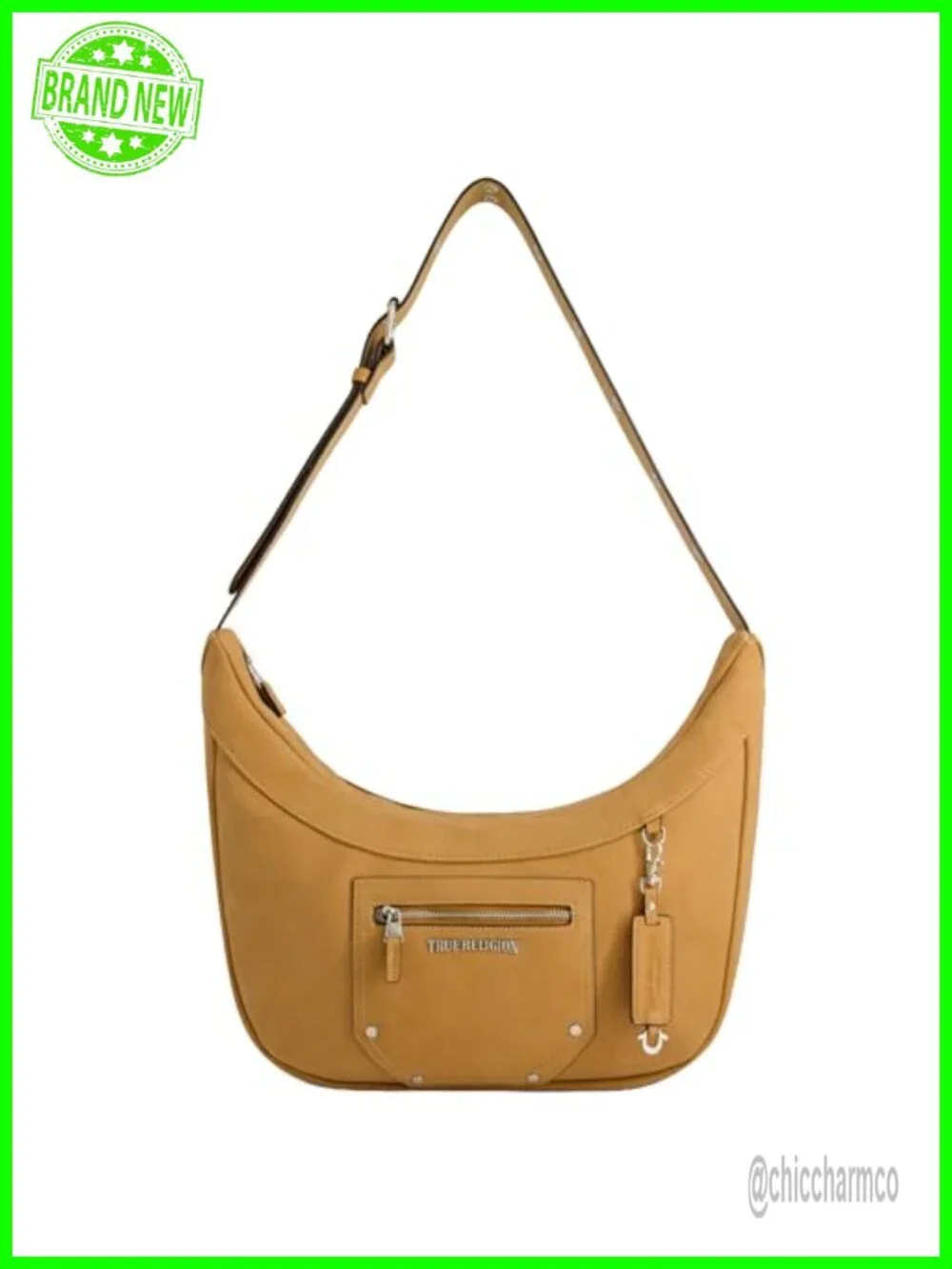 Faux Suede Hobo Handbag with Adjustable Strap, Lightweight Shoulder Bag